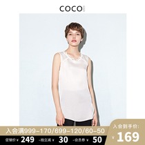 Spring and summer 2021 new silk camisole female lace lace sleeveless inside and outside wear mulberry silk bottom top