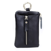Lady Genuine Leather Multifunction Small Key Bag Creative Mini Cute Zero Wallet Brief Male Little Fresher Couple Tide