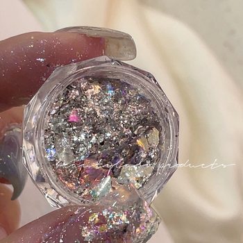 赛美尔美甲BBgel极光欧泊超仙渐变幻彩偏光云锦粉超薄冰泊DIY饰品