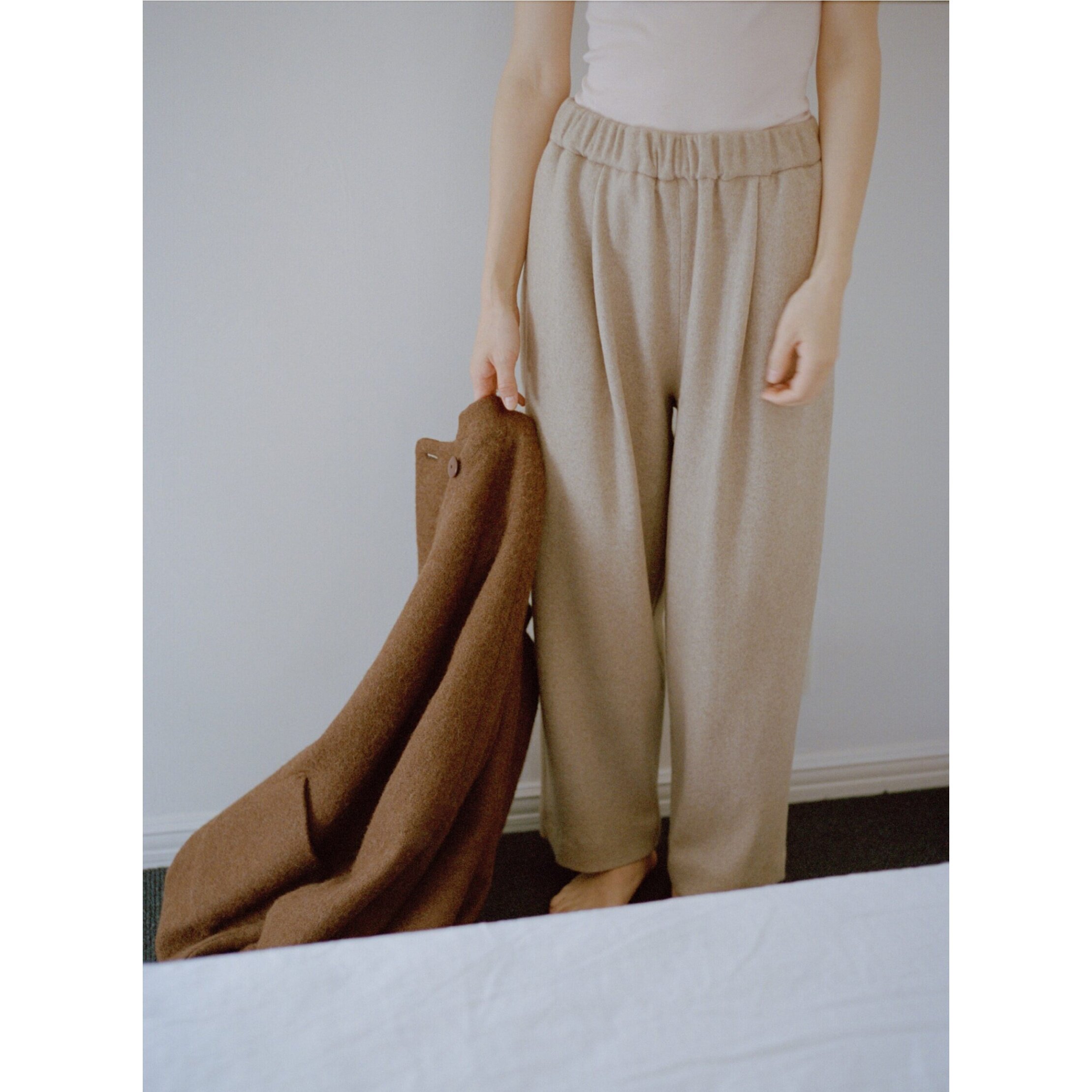 パンツ ARTS&SCIENCE One Tuck Relaxed Fit Pants arts a&s 日本代购one tuck relaxed fit pants 羊绒100% 休闲裤评价