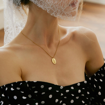 pn necklace female niche brand design round brand tide retro non-fading temperament versatile advanced sense choker Zi fairy