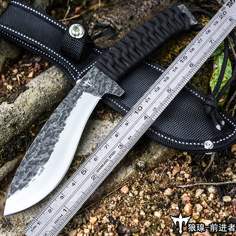 Wolf knife knife tritium air knife portable knife self-defense cold weapon straight knife blade fighting tactical knife