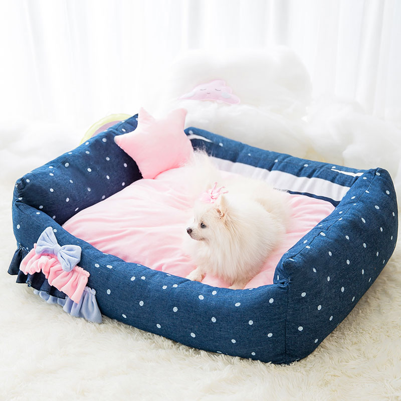 Kennel Four Seasons Universal Removable and Washable Small Dog Teddy Pet Bed Dog Supplies Cat Nest Cat Bed Winter Warm