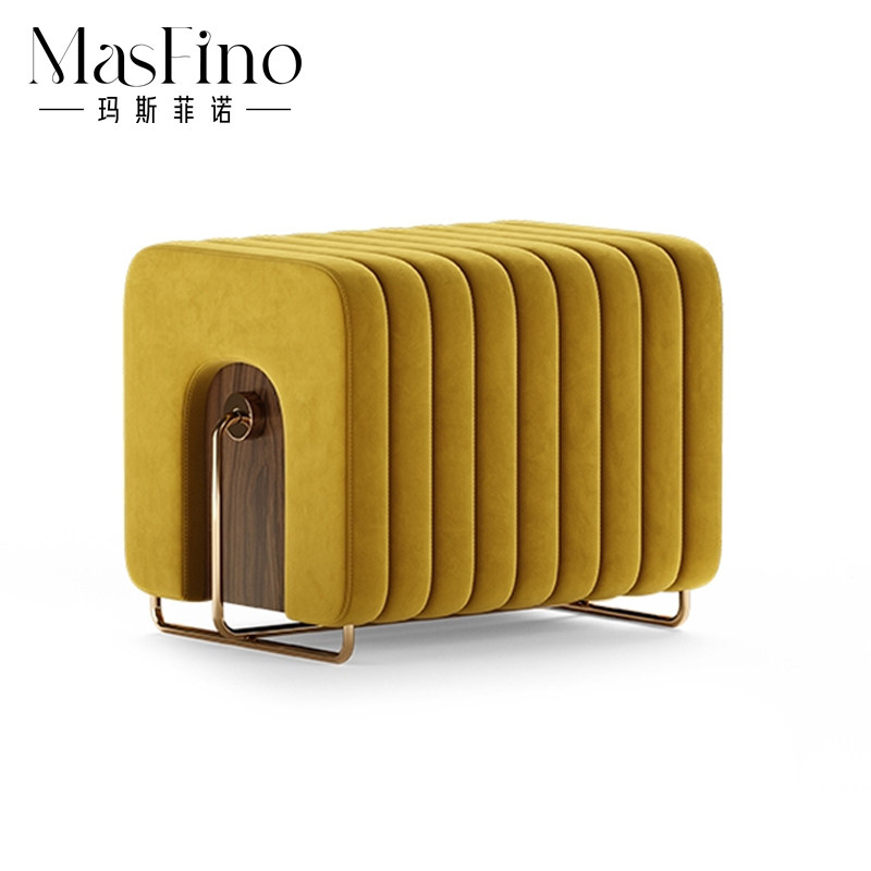 Masfino Modern Modern Creative Toast Short Bed Bed Bed Bed Bed Bed Changed Shoes Bench