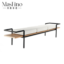 Masfino Italian Light Luxury Bed Bed Bed Bed Bed Bed Bed Creative Living Room Nordic Small Sofa Stool