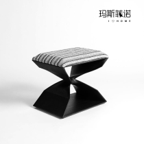 Masfino modern Pole minimalist Stainless Steel Hemp Rope Styling Twist short stool Sofa Stool Bedroom Hotel Villa