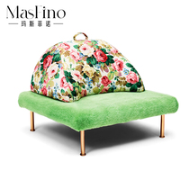 Masfino Italy Creative Leisure Chair English Classical Armchair Sofa Lightroom Chair High-end Luxury Furniture