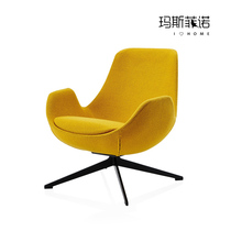  MSFN creative classic leisure swivel chair Nordic simple backrest chair Villa clubhouse model room negotiation chair furniture