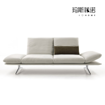 MSFN Modern Light Extravagant Designer Hotel Living Room Extravagant Leather Art Franco folding trio sofa