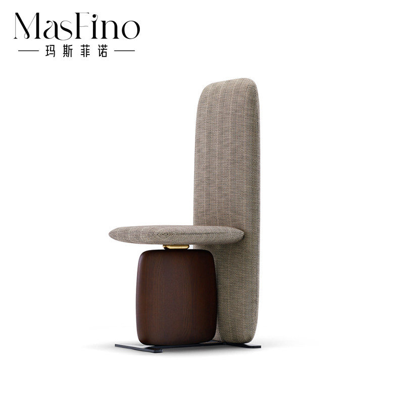 Masfino Northern Europe Light Luxury Wood Creative Hat Clothing chair Art Bookchair Simple Chair to negotiate table