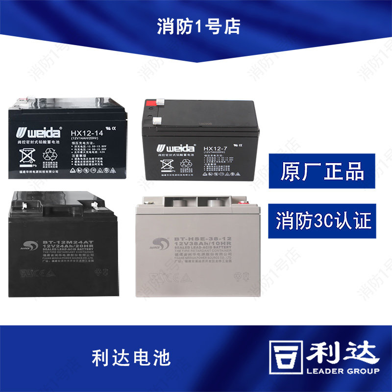 Lida fire host battery 12V4Ah 7Ah 12Ah 14Ah 24Ah 38Ah fire battery