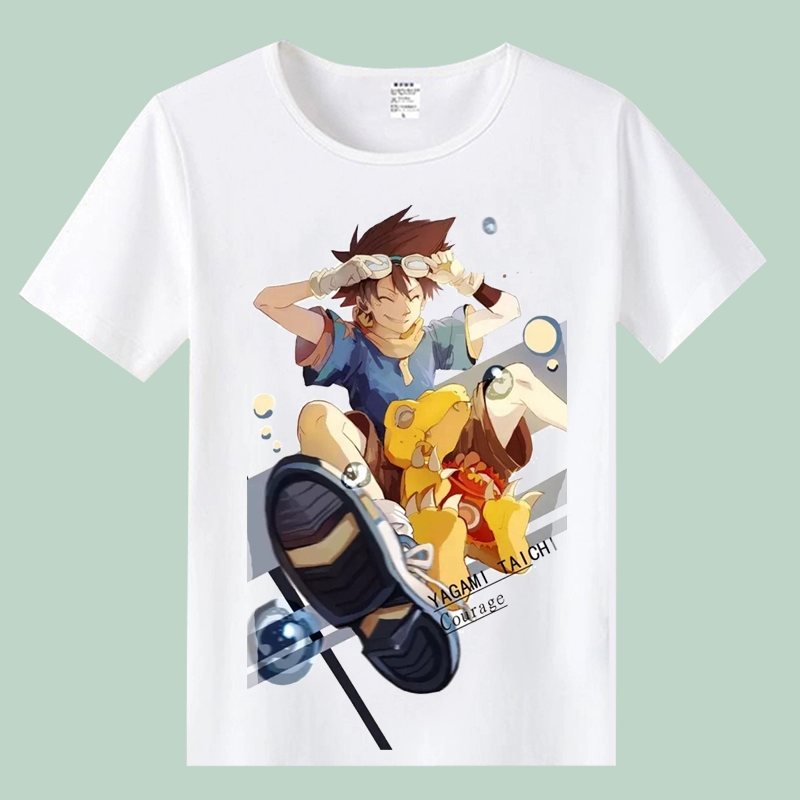 Ma thuật Kỹ Thuật Số Bé T-Shirt Mùa Hè Sinh Viên Lỏng T-Shirt Pikachu Phim Hoạt Hình Anime Ngắn Tay Áo những hình sticker dễ thương