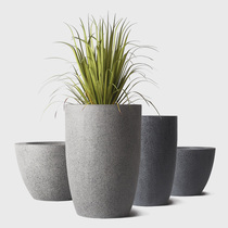 Big nose]Nordic living room FRP floor-to-ceiling large vase Shopping mall creative ornaments outdoor decoration combination flower pot