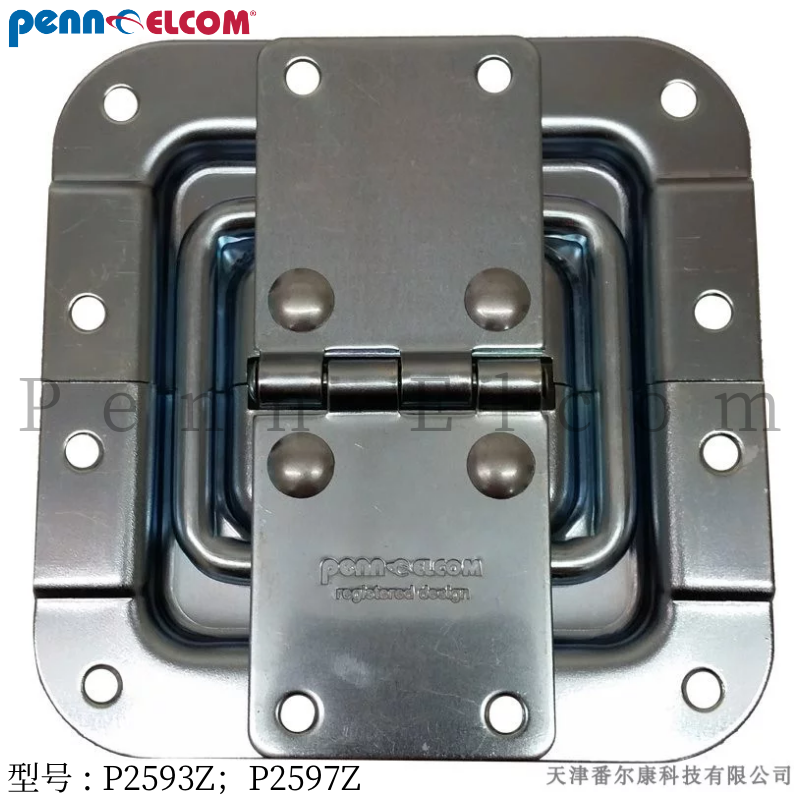 Penn Elcom medium-sized inlaid heavy metal hinge hinge back brace air box toolbox