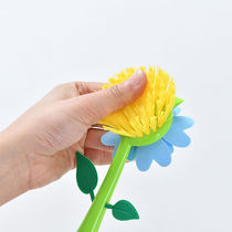 Wash Pan Sunflower Brush Pan Creativity Cute Sun Flower Pan Brush Clean Brush Flowers Wash Pan Brush Dishketer