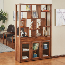 Entering Feng Shui new Chinese porch cabinet screen partition cabinet Hall cabinet living room partition Hall Cabinet non-full solid wood wine cabinet