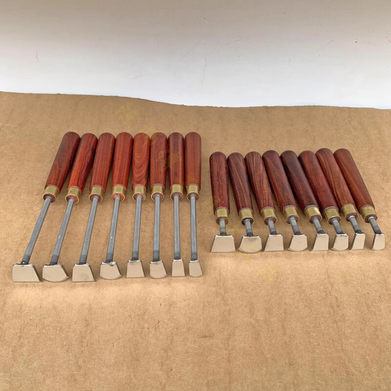 Scraper, Horn Scraper, Wire Scraper, 1 Grater, Scraper for Trimming Edges, Sheep Horn, Rosewood Scraper