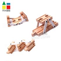 Track joint changer wooden track accessories compatible with wooden magnetic small train boys and girls toys