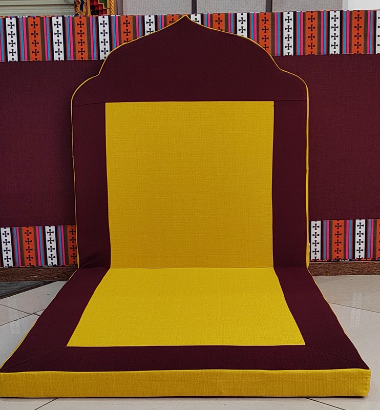 Tibetan Lama Throne Eco-Friendly Coconut Palm Mat Meditation Cushion 80 ㎝ ×80 ㎝ Backrest Height 90 ㎝ Width 80 ㎝