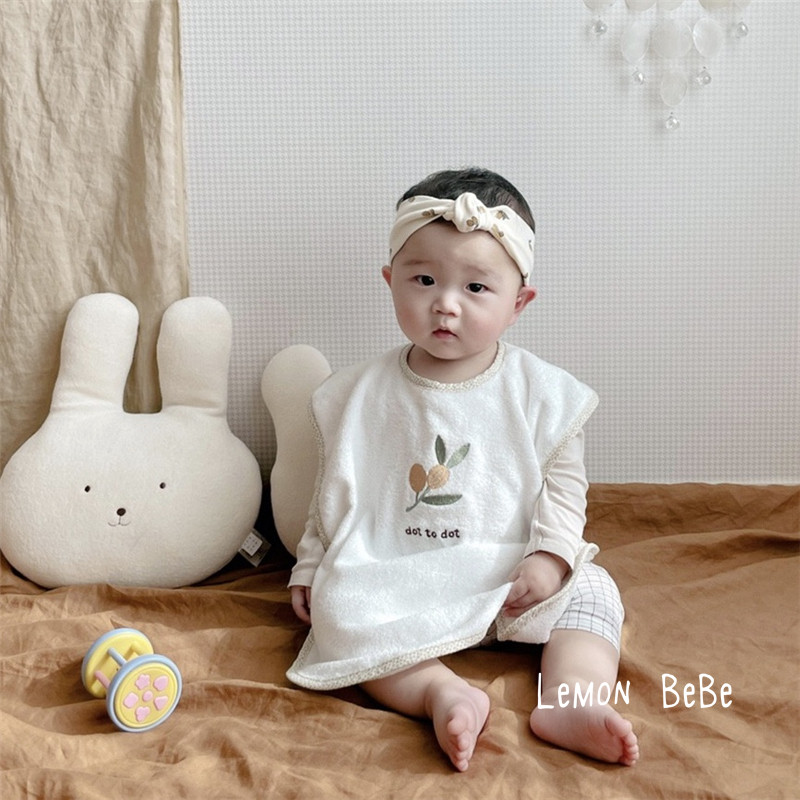 Korean ins baby eating bib baby saliva towel children's cotton face towel multi-purpose towel