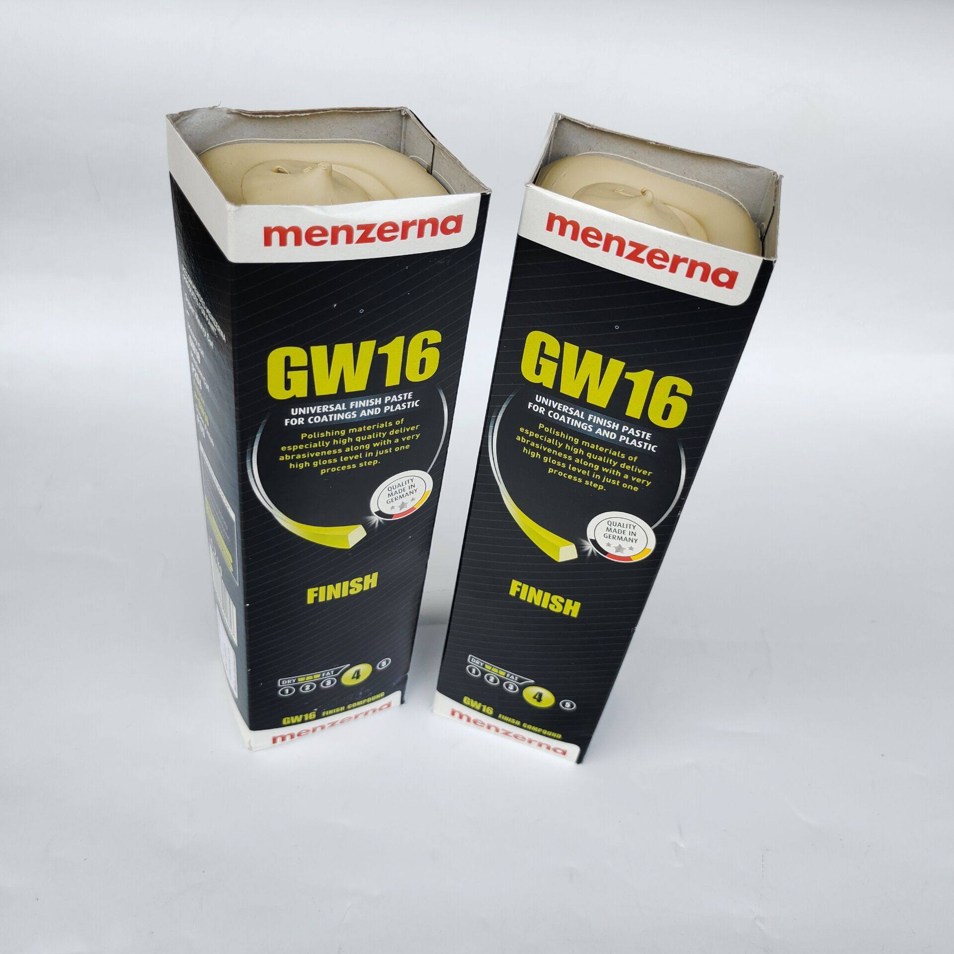 German famous yellow wax menzerna GW16 yellow rawwood instrumental gift box craftsmanship Gift swing accessories box Paint wax plastic wax