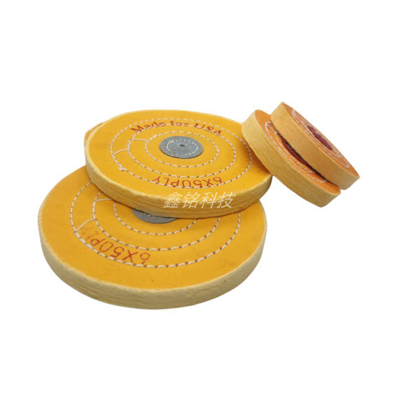 Yellow cloth wheel goat cotton wool wheel cotton cloth wheel cotton cloth polished wheel paint jewelry plastic cloth wheel polished mirror cloth wheel-Taobao