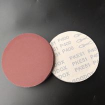 PKE51 red sand brushed sheet Brushed disc sandpaper Pneumatic grinding sheet Back flocking mesh sandpaper sheet 5 inches