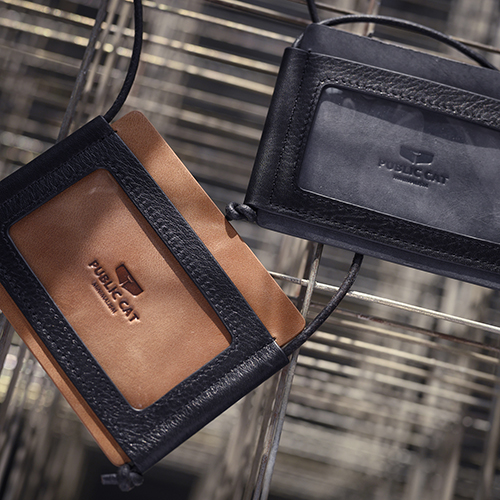 Work card card set official cat 2021 trendy Japanese first layer cowhide work permit leather retro ins wind document set