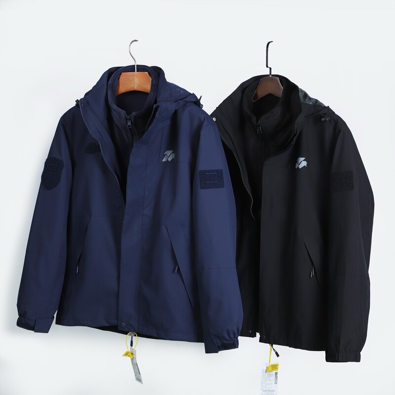 Type 23 Silver Fox Fleece Three-In-One Jacket with Detachable Fleece Lining, Windproof, Waterproof, with Reflective Markings, Casual Outerwear