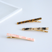 US 2 28 3 American red card acetic acid plate BAO WEN hairpin back of the head word clip bangs clip side clip