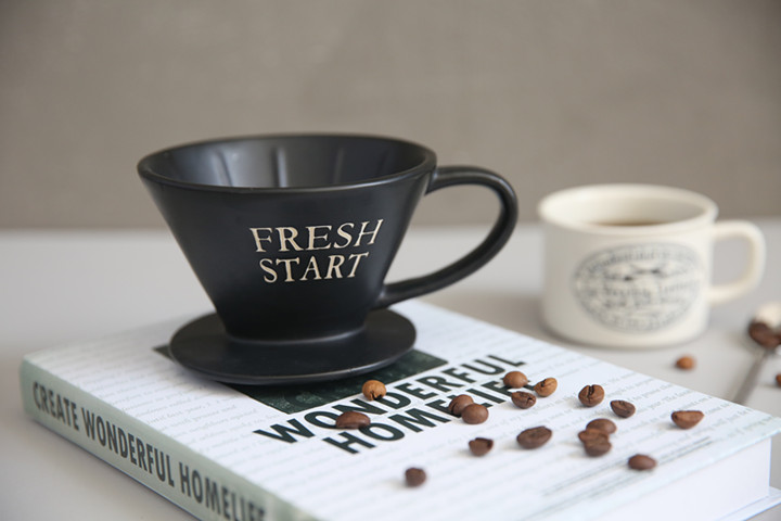 Xuất khẩu Bộ lọc cà phê bằng tay màu đen mờ Bắc Âu Cup Drip Coffee Maker Coffee Bar Filter cốc uống cafe