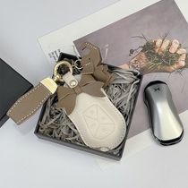 Suitable for 2021 new Xiaopeng P7 G3i G3520 new energy electric vehicle fayang leather key protective cover