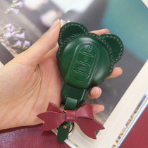 Leather car key protective cover for BMW mini clubman mini cooper leather case countryman