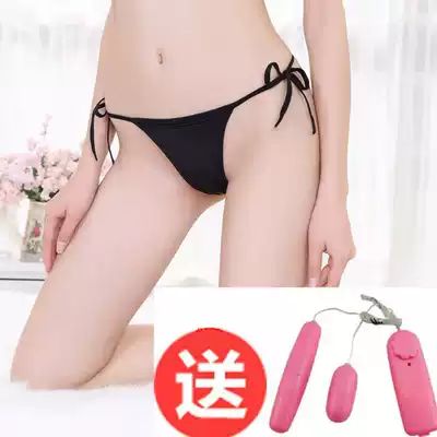 Large size sexy lingerie women's underwear transparent a thread small size hot thong women can put jumping eggs