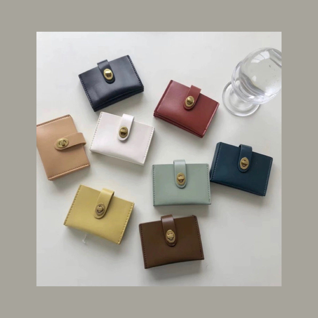 Withlillian premium full of retro card bags textured superb! (Coffee blue black in stock)