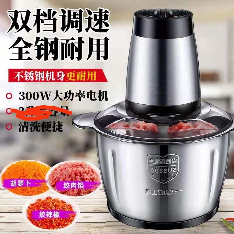 Meat grinder small baby mixer export 110v pepper chopper multi-functional grinder home garlic paste 304 steel