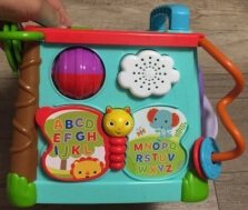 Fisher-Price multi-functional educational early education toys to explore learning six-sided box impulse one day counter inspection