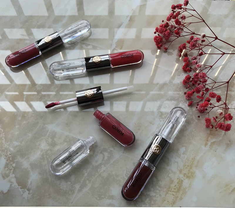 Spot Italy KIKO double lip glaze dưỡng ẩm không bóng 105 108 115 - Son bóng / Liquid Rouge