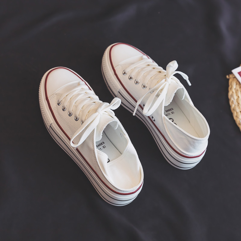 home daily 100 hitchhiking ~ ten thousand people plant grass summer thin and thick bottom one shoes two wear casual little white shoes-Taobao