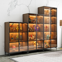 Light Extravagant Bookcase Model Display Cabinet Home Toy Cabinet Finishing Containing Cabinet Glass Door Hand Office Cabinet Combination Bookcase