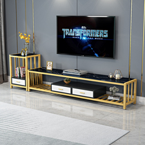 Light extravagant TV cabinet Tea Table Combinations Modern Minima Nordic TV enclosure Small family Type tempered glass Living room Ground Cabinet