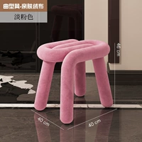 [Краткий стул поддельный] розовый розовый