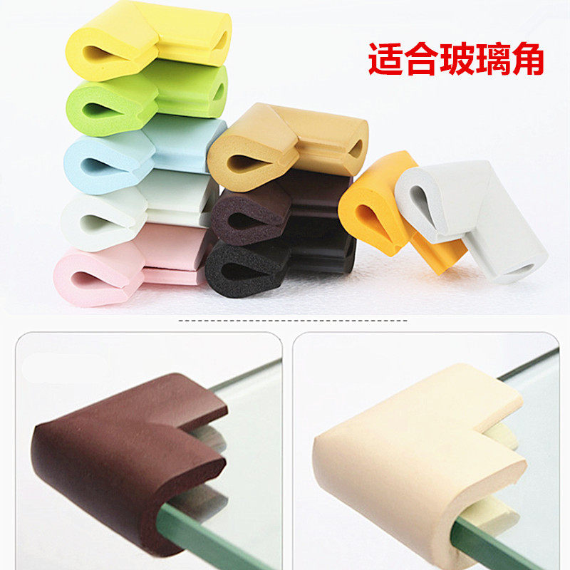 Anti-bump table corner wrapping edge table corner protective sleeve glass tea table Anti-collision angle glass guard tile Anti-collision angle