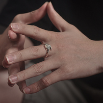 S925 sterling silver mens ring personality domineering dragon claw open ring Thai Silver retro hipster fashion single mens ring