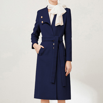 Gross Coats Women Fashion Foreign Pistachio Professional Clothing Autumn Winter Temperament Cashiers Coats Work Clothes Beauty Salon Front Desk