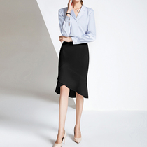 High-end name yuan Vocational dress womens autumn style Temperament Sol Workplace White Collar Working Clothes Womens Clothing Front Desk Reception Work Clothes