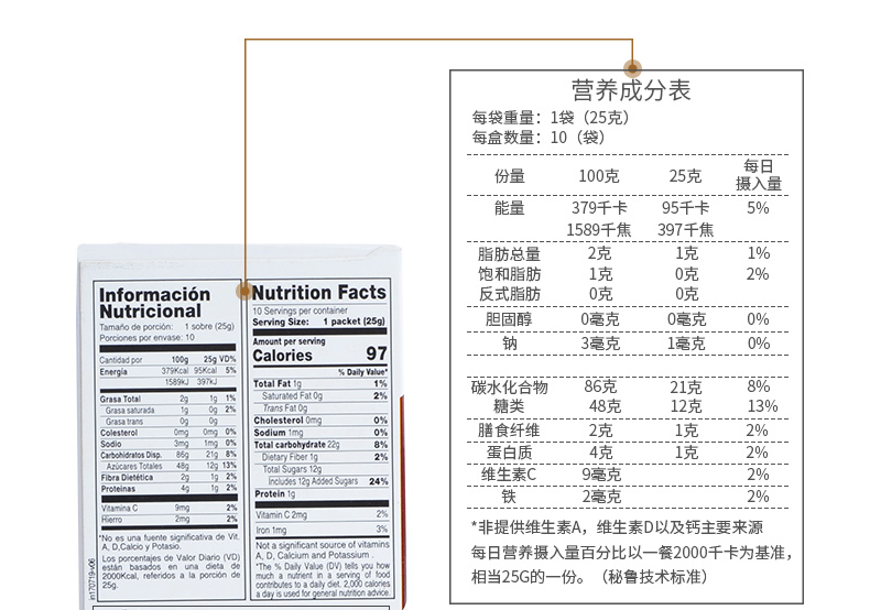 【INCASUR】秘鲁进口纯藜麦麦片