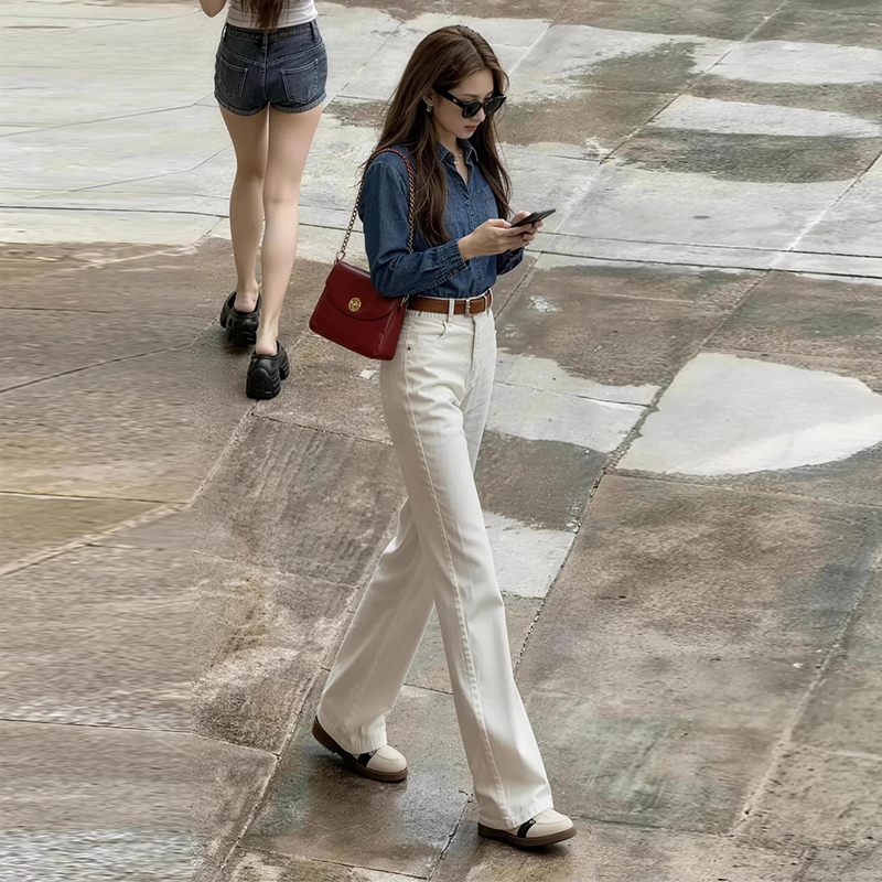 Narrow Straight-Leg Jeans for Women, 2026 Autumn New Style, This Year's Popular Hot Item, Flattering Pear-Shaped Wide-Leg Pants Narrow Straight-Leg Jeans for Women, 2026 Autumn New Style, This Year's Popular Hot Item, Flattering Pear-Shaped Wide-Leg Pants