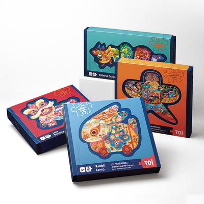 TOI图益国风艺术拼图儿童国潮益智玩具亲子礼物男孩女孩4-5-6-9岁