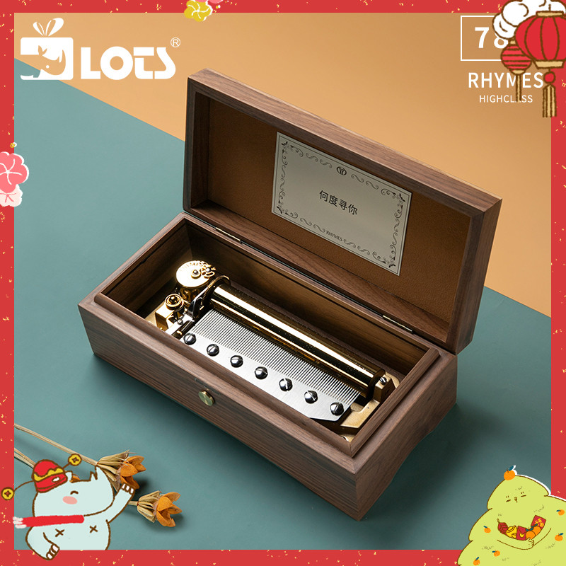 Lotts Lehmans 50-tone 78-tone high-end music box wooden custom music box wedding birthday gift